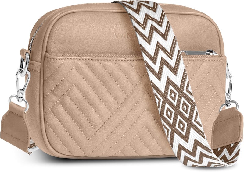 Vantamo Crossbody Bags For Women with Anti-Pickpocket Clip, Premium Purses for Women, Adjustable Strap Handbags & Gift Box - Image 1